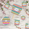 Ribbons Party Supplies Combination Image - All items - Plates, Coasters, Fans