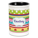 Ribbons Ceramic Pencil Holders - Black
