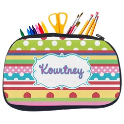 Ribbons Neoprene Pencil Case - Medium w/ Name or Text