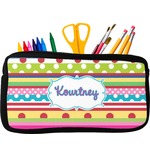 Ribbons Neoprene Pencil Case (Personalized)