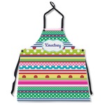 Ribbons Apron Without Pockets w/ Name or Text