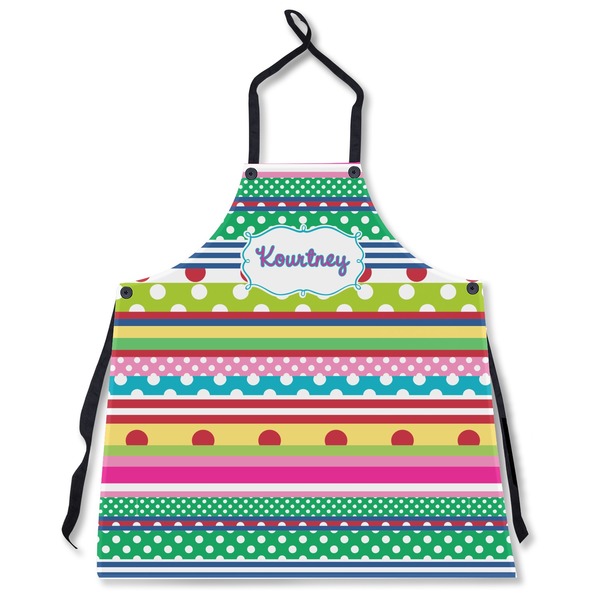 Custom Ribbons Apron Without Pockets w/ Name or Text
