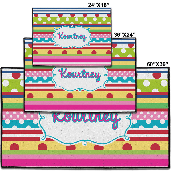 Ribbons Personalized Door Mat - Group Parent IMF