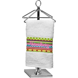 Ribbons Cotton Finger Tip Towel (Personalized)
