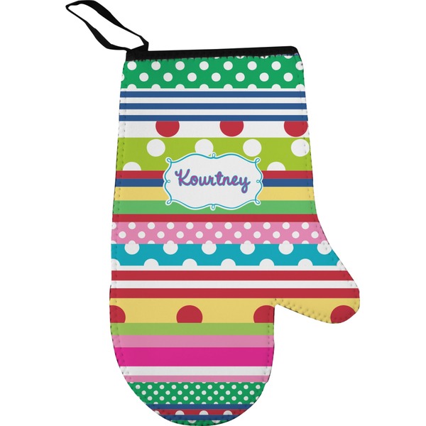 Custom Ribbons Right Oven Mitt (Personalized)