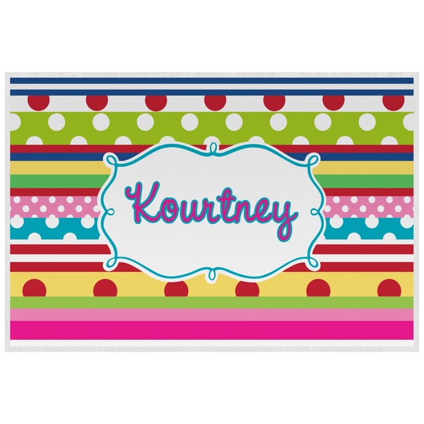 Custom Ribbons Laminated Placemat w/ Name or Text