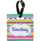 Ribbons Personalized Square Luggage Tag