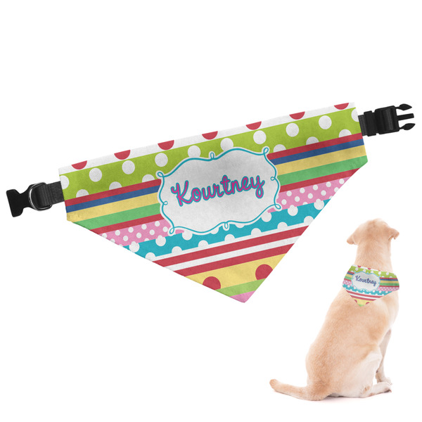 Custom Ribbons Dog Bandana - Small (Personalized)