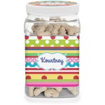 Ribbons Dog Treat Jar (Personalized)