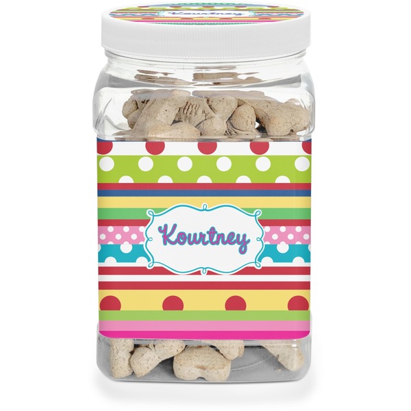 Custom Ribbons Dog Treat Jar (Personalized)