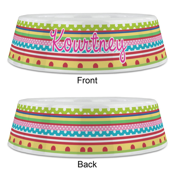 Ribbons Plastic Pet Bowls - Large - APPROVAL