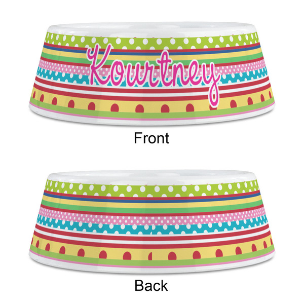 Ribbons Plastic Pet Bowls - Medium - APPROVAL