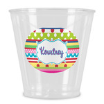 Ribbons Plastic Shot Glass (Personalized)