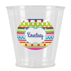Ribbons Plastic Shot Glass (Personalized)