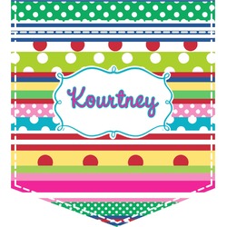 Ribbons Iron On Faux Pocket (Personalized)