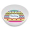 Ribbons Melamine Bowl - 8 oz (Personalized)