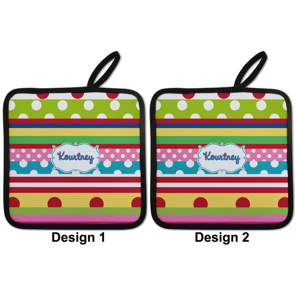 Ribbons Pot Holders - Set of 2 APPROVAL