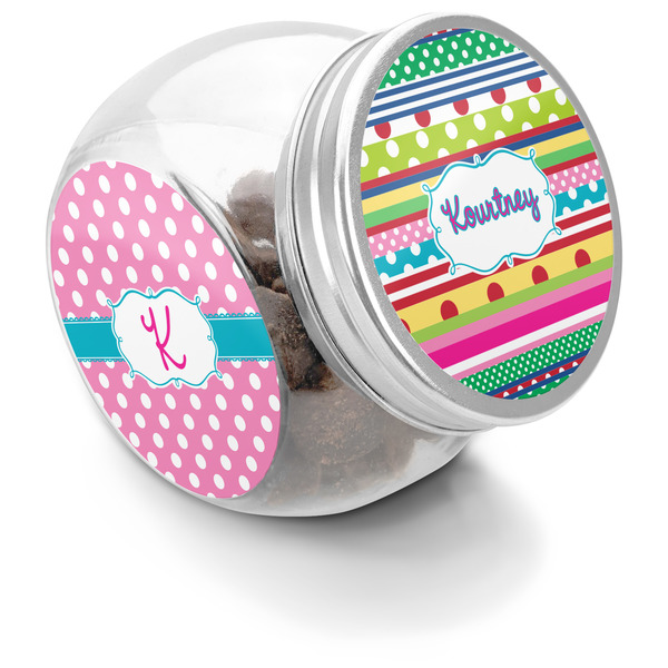 Custom Ribbons Puppy Treat Jar (Personalized)