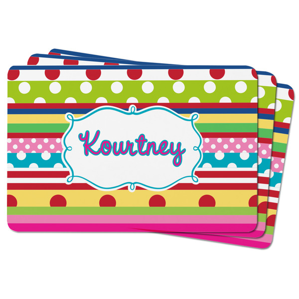 Ribbons Rectangular Fridge Magnet - THREE