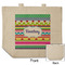 Ribbons Reusable Cotton Grocery Bag - Front & Back View