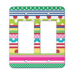 Ribbons Rocker Style Light Switch Cover - Two Switch