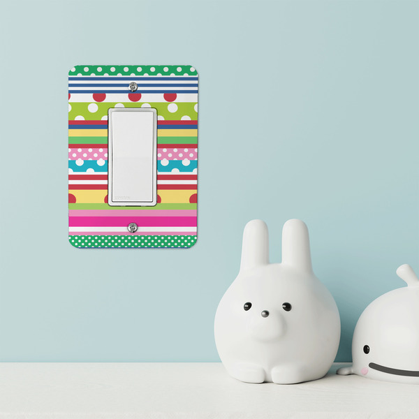 Ribbons Rocker Light Switch Covers - Single - IN CONTEXT