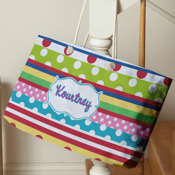 Ribbons Large Rope Tote - Life Style