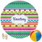 Ribbons Round Beach Towel (Personalized)
