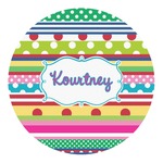 Ribbons Round Decal - Large (Personalized)