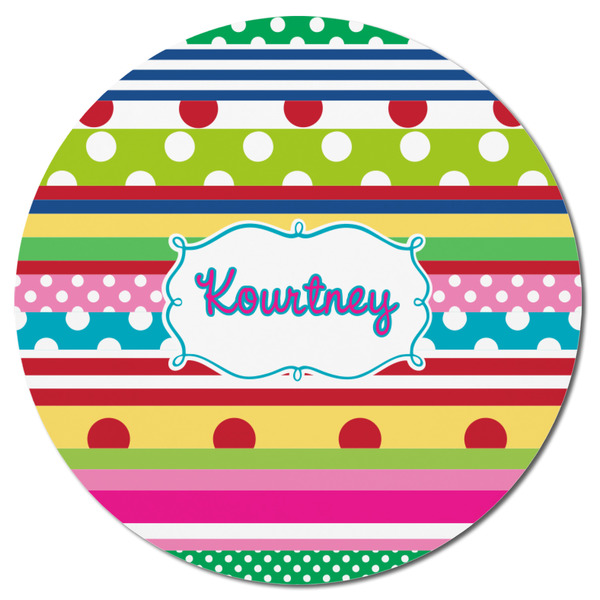 Ribbons Round Fridge Magnet - FRONT