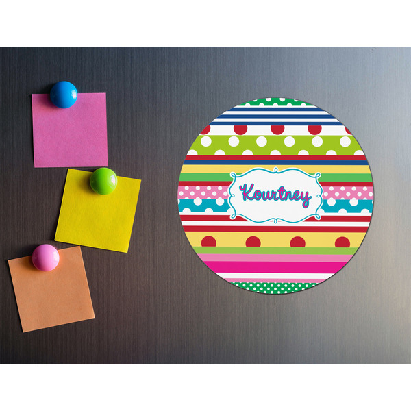 Ribbons Round Fridge Magnet - LIFESTYLE