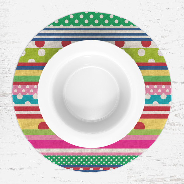Ribbons Round Linen Placemats - LIFESTYLE (single)