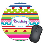Ribbons Round Mouse Pad (Personalized)