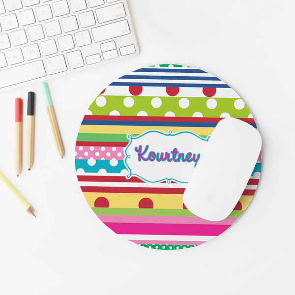 Ribbons Round Mousepad - LIFESTYLE 2
