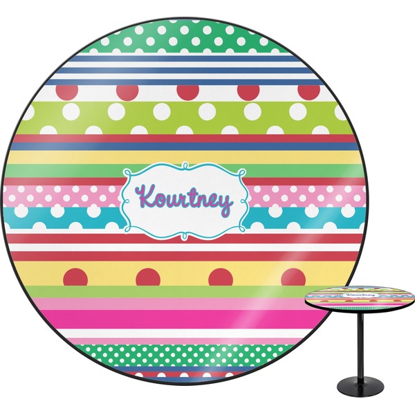 Custom Ribbons Round Table - 24" (Personalized)
