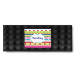 Ribbons Rubber Bar Mat (Personalized)