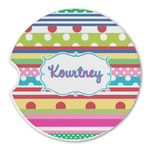 Ribbons Sandstone Car Coaster - Single (Personalized)