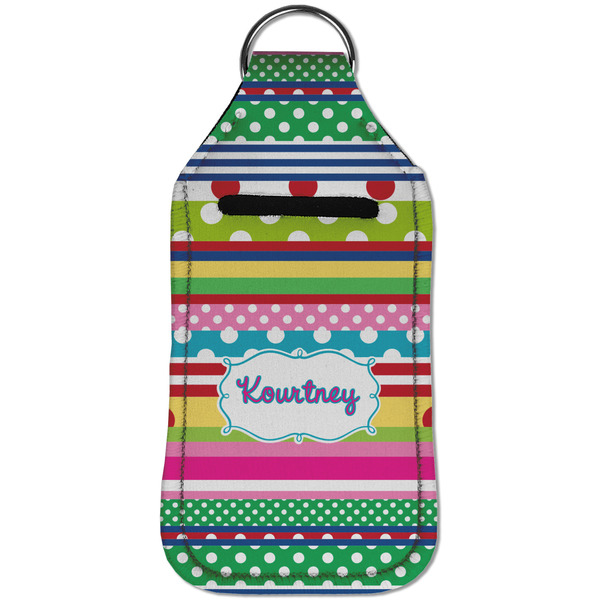 Ribbons Sanitizer Holder Keychain - Large (Front)
