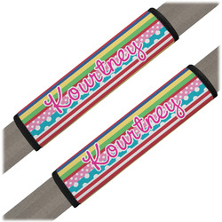 Ribbons Seat Belt Covers (Set of 2) (Personalized)