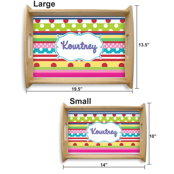 Ribbons Serving Tray Wood Sizes