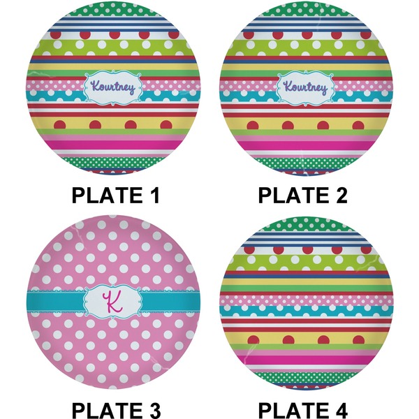Ribbons Set of Lunch / Dinner Plates (Approval)