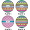 Ribbons Set of Lunch / Dinner Plates (Approval)