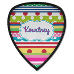 Ribbons Iron on Shield Patch A w/ Name or Text