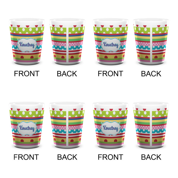 Ribbons Shot Glass - White - Set of 4 - APPROVAL