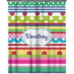 Ribbons Extra Long Shower Curtain - 70"x84" (Personalized)