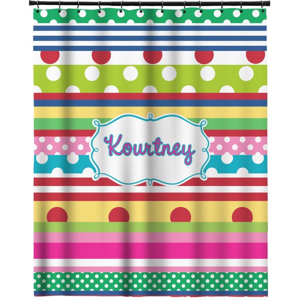 Custom Ribbons Extra Long Shower Curtain - 70"x84" (Personalized)