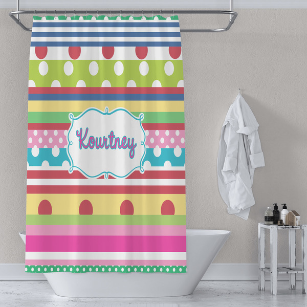 Ribbons Shower Curtain Lifestyle