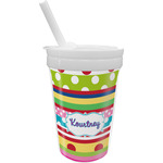 Ribbons Sippy Cup with Straw (Personalized)