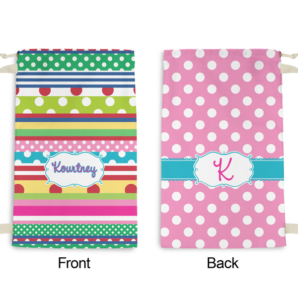 Ribbons Small Laundry Bag - Front & Back View