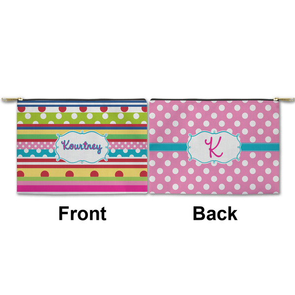 Ribbons Small Zipper Pouch Approval (Front and Back)